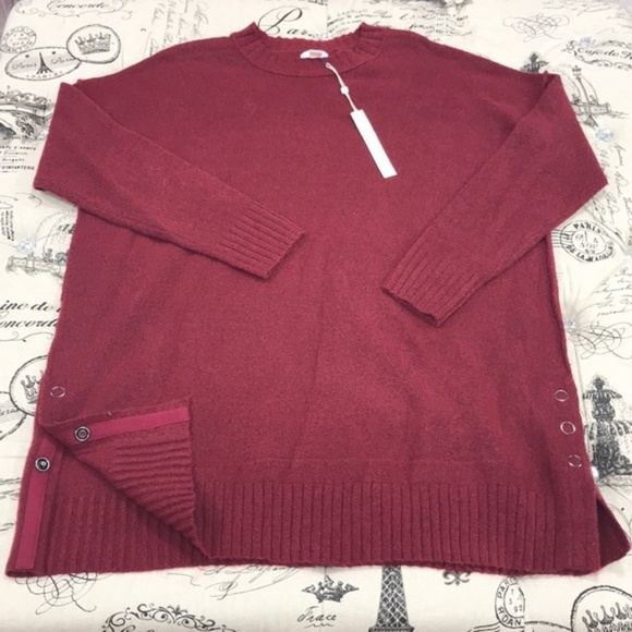 Caslon Women's Side Snap Tunic Sweater - Picture 4 of 6